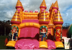 Jon Anton Presents...a Very Large Range of INFLATABLES and Bouncy Castles available of all sizes & styles. From the Traditional BOUNCY CASTLE with various theme decorations: Disney & Space Themes, TV Favourites & Cartoon Themes.
