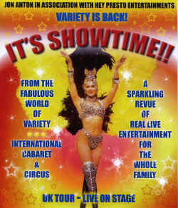 Jon Anton in Association with Hey Presto Entertainmets Presents - It's showtime!! Cabaret Is Back!